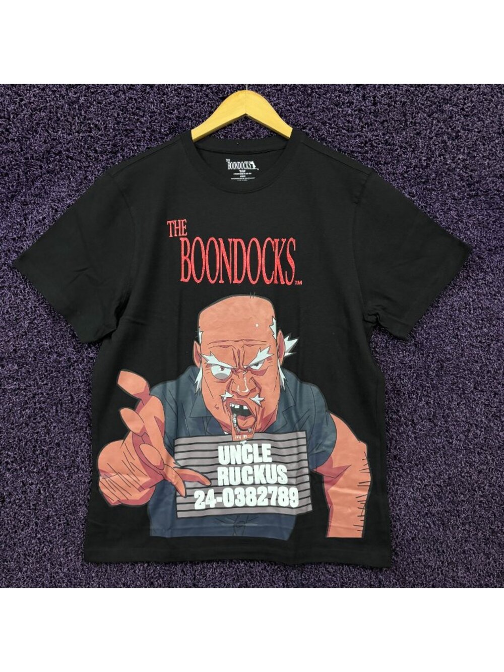 The Boondocks Uncle Ruckus Mugshot Animated Series T-Shirt M
